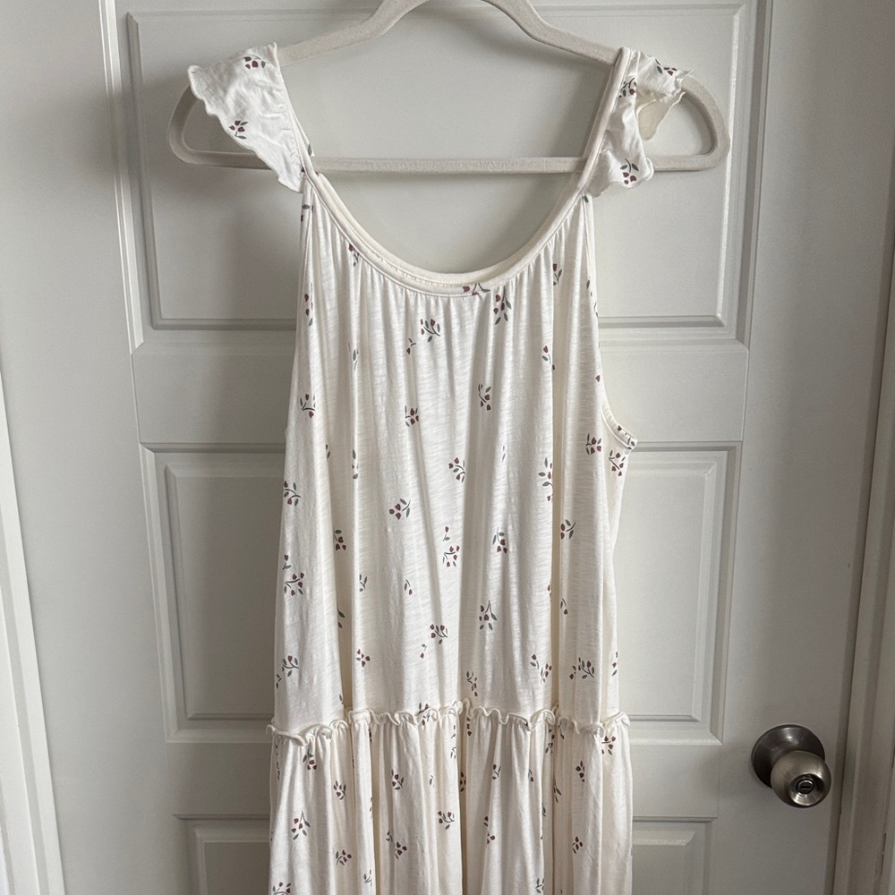 Easy Peasy Cream Floral Maxi Dress - Picture 2 of 8